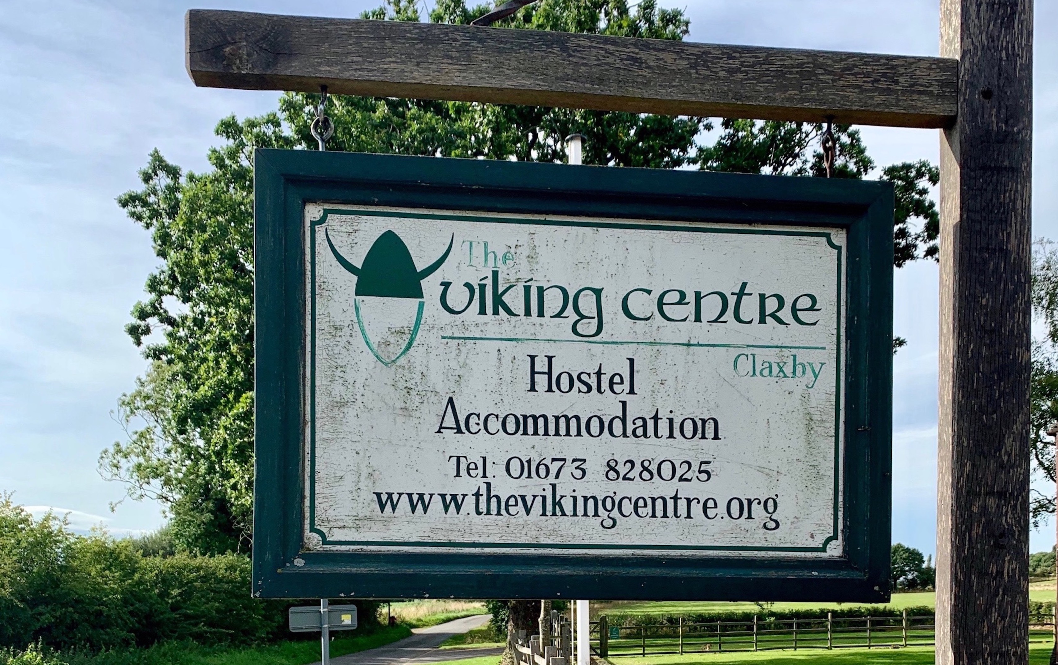 The picture shows the sign outside the Viking Centre on Pelham Road