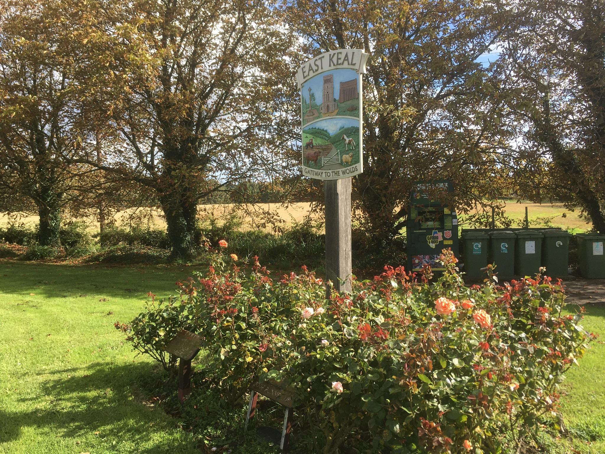 East Keal Village Sign on the green