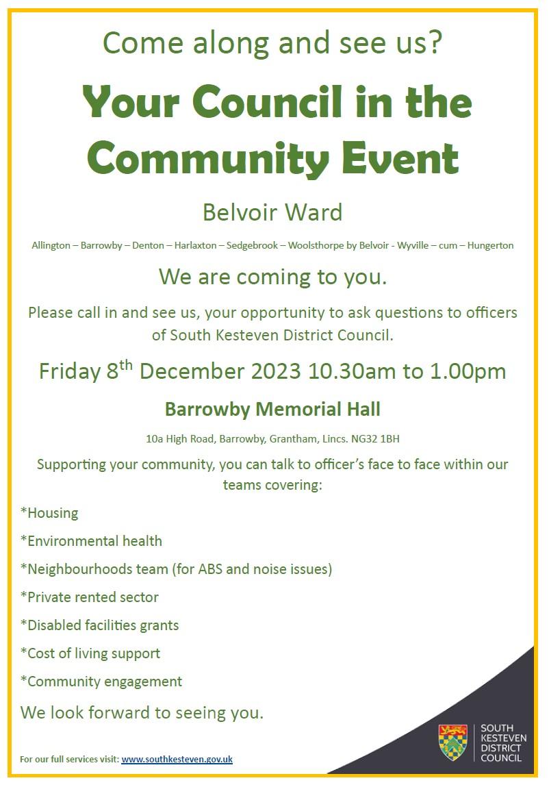 Homepage Woolsthorpe by Belvoir Parish Council